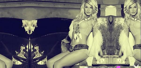  Hot model Nikki Du Plessis exposing her naked body after hot striptease